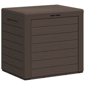 vidaXL Gartentruhe Braun 58,5x46x55 cm Polypropylen