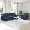 vidaXL Sofa 2 pcs Blau Gesamtabmessungen: 245 x 82 x 80 cm (B x T x H)