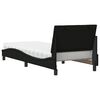 vidaXL Bett mit Matratze "Hanko" Schwarz 90x200 cm Stoff