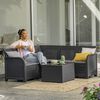 Keter Garden 2-Sitzer Sofa Rosalie Graphitgrau