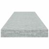 vidaXL Schweberegale 4 Stk. Betongrau 80x23,5x3,8 cm MDF