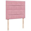 vidaXL Boxspringbett mit Matratze Rosa 120x190 cm Samt