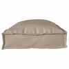 vidaXL Kissen Taupe 100 x 40 x 8 cm Oxford-Stoff