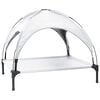 vidaXL Hundebett Silber Grau 104 x 86 x 84,5 cm Stahl