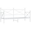 vidaXL Tagesbett ohne Matratze Wei&szlig; 90x190 cm Stahl