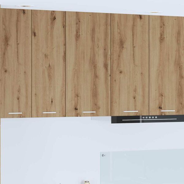 vidaXL H&auml;ngeschrank mit T&uuml;r Artisan-Eiche und Wei&szlig; 40 x 31 x 80 cm