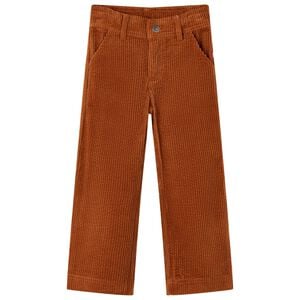 vidaXL Kinderhose Cord Cognac 92