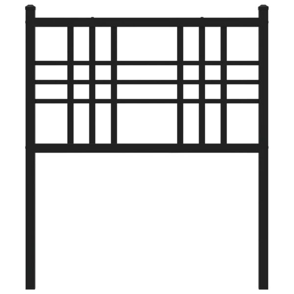 vidaXL Ersatz-Kopfteil Metall Wei&szlig; 75 cm