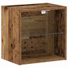 vidaXL Schwimmendes Regal mit LED-Licht Braun 40 x 28,5 x 40 cm