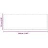 vidaXL Balkonsichtschutz Wei&szlig; 110 x 300 cm Oxford-Stoff