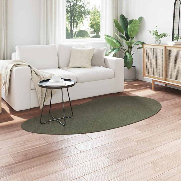 vidaXL Bereichsteppiche HUARTE Waldgr&uuml;n 100 x 200 cm Polyester