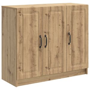 vidaXL Sideboard Artisan-Eiche 89 x 34,5 x 77 cm Holzwerkstoff