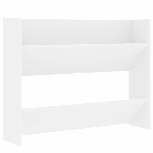 vidaXL Wand-Schuhschrank Wei&szlig; 80x18x60 cm Holzwerkstoff