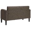 vidaXL Zweisitzer-Sofa Dunkelgrau 110 cm Kunstleder
