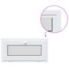 vidaXL Kellerfenster Innenseite Farbe Wei&szlig; RISOR 85 x 45 cm