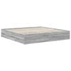vidaXL Bettrahmen Graues Sonoma 200 x 200 cm Ingenieurs Holz