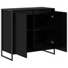 vidaXL Seitenschrank Schwarz Eichen-Optik 79 x 36 x 75 cm