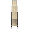 vidaXL B&uuml;cherregal Sonoma-Eiche 122x30x132 cm Holzwerkstoff und Metall