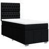 vidaXL Boxspringbett mit Matratze Schwarz 100x200 cm Stoff