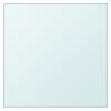 vidaXL Tischplatte Transparent 50x50 cm Hartglas