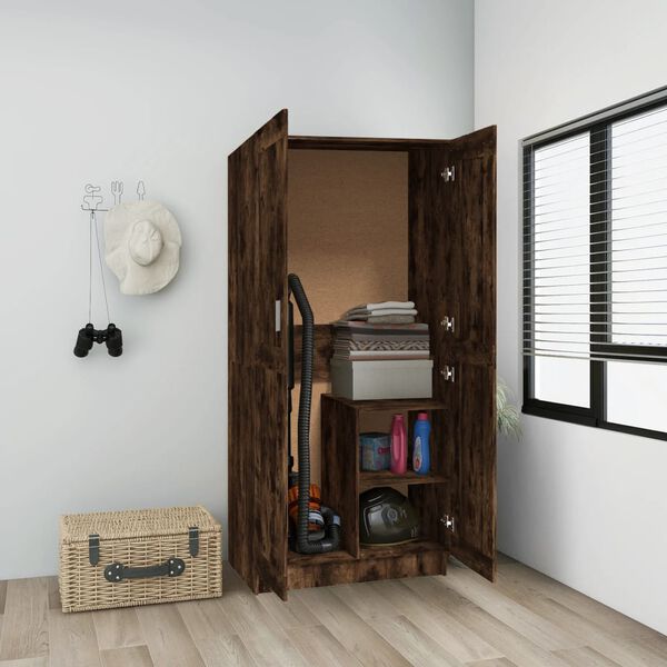 vidaXL Kleiderschrank R&auml;uchereiche 82,5x51,5x180 cm Holzwerkstoff