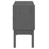 vidaXL Sideboard Grau 110x40x78 cm Massivholz Kiefer
