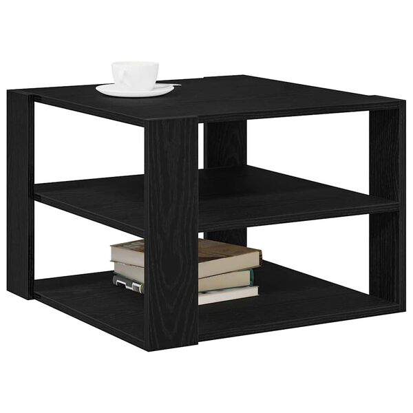 vidaXL Couchtisch Schwarze Eiche 58 x 58 x 40 cm Holzwerkstoff