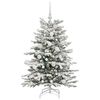 vidaXL K&uuml;nstlicher klappbarer Weihnachtsbaum Wei&szlig; 120 cm PE und PVC