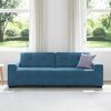 vidaXL | Blauer Samtsofa | mit Kissen Blau Samt