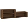 vidaXL Schuhschrank Braun Eichen-Optik 150x35x45 cm Holzwerkstoff