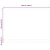 vidaXL Manueller Markisenrahmen mit LEDs Wei&szlig; 4 x 2 m