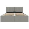 vidaXL Stauraumbett Hydraulisch Hellgrau Stoff 140&times;200 cm