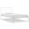 vidaXL Bett Wei&szlig; Metall 90x200 cm