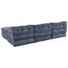 vidaXL Modulares Sofa Geometrisch 4 pcs Indigo 70 x 70 x 56 cm Stoff