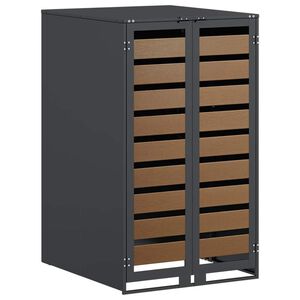 vidaXL M&uuml;lltonnenlager mit Gas-Hebedeckel f&uuml;r 240L Tonne Anthrazit