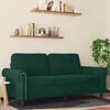 vidaXL 2-Sitzer-Sofa Dunkelgr&uuml;n 140 cm Samt