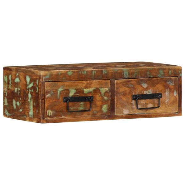 vidaXL TV-Wandschrank 60x30x19 cm Altholz Massiv