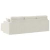 vidaXL Sofa Creme Gesamtabmessungen: 228 x 134 x 80 cm (B x T x H)