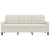 vidaXL 3-Sitzer-Sofa Creme 180 cm Samt