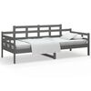 vidaXL Tagesbett Grau Massivholz Kiefer 90x200 cm