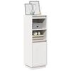 vidaXL Highboard Weiß 37x34x110 cm Massivholz Kiefer