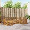 vidaXL Sofagarnituren 6 pcs Natur Massivholz Akazie