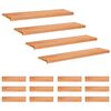 vidaXL Treppenstufen 16 stk. 120 x 25 x 2 cm Lack Massivholz Buche