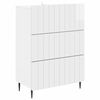 vidaXL Schubladenschrank Hochglanz Wei&szlig; 66 x 34,5 x 92 cm