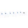 vidaXL LED Rentiere 7 stk. Wei&szlig; 43 x 18 x 66 cm Stoff