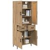 vidaXL Highboard mit Schubladen 2 pcs Artisan-Eiche Holzwerkstoff