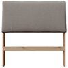 vidaXL Gepolstertes Kopfteil Taupe 90 cm Massives Kiefernholz