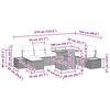 vidaXL Garten-Sofa-Set mit Speicher 9 pcs Beige Poly Rattan