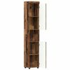 vidaXL Badezimmerschrank-Set TULUM Altholz 37 x 31,5 x 203 cm