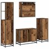 vidaXL Badezimmerm&ouml;bel-Set mit Schubladen 4 pcs Altholz Holzwerkstoff